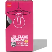 HEMA Led peer clear E27 4.9W 806lm dim
