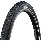 Schwalbe Buitenband Winter 28x1,35 (35-622) HS396, met stalen karkas, 120 pinnen, K-Guard bescherming, zwart, reflecterend, artikelnummer 11100601.01