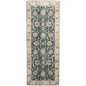 FRAAI Wasbare loper - Domingo Oriental Donkergroen - 80x200cm