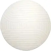 FRAAI Rond Scandinavisch vloerkleed - Charm Arches Wit - Ø 80cm