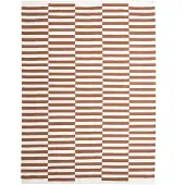 FRAAI Katoenen vloerkleed - Dazzle Blocks Bruin/Wit - 160x230cm