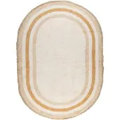 Little Olly Ovaal wasbaar kindervloerkleed - Milo Beige - 200x300 cm