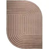 FRAAI Organisch Vloerkleed - Flowy Arch Taupe | Wasbaar - 140x200cm