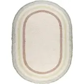 Little Olly Ovaal wasbaar kindervloerkleed - Milo Groen - 80x120 cm
