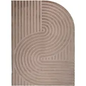 FRAAI Organisch Vloerkleed - Flowy Arch Taupe | Wasbaar - 140x200cm