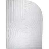 FRAAI Organisch Vloerkleed - Flowy Arch Creme | Wasbaar - 120x170cm