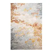 FRAAI Modern vloerkleed - Bush Blauw/Terracotta - 80x150cm