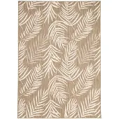 FRAAI Buitenkleed - Malta Leaves Naturel | Budgettopper! - 120x170cm