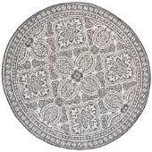 FRAAI Rond buitenkleed - Summer Oriental Grijs - Ø 200cm