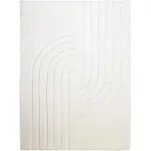 FRAAI Zacht hoogpolig vloerkleed - Carvy Curves Crème - 160x230cm