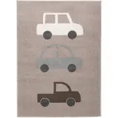 Little Olly Kinderkamer vloerkleed - Bowie Auto Taupe - 120x170cm