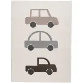 Little Olly Kinderkamer vloerkleed - Bowie Auto Creme - 140x200cm
