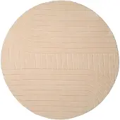 FRAAI Rond Scandinavisch vloerkleed - Charm Arches Beige - Ø 200cm