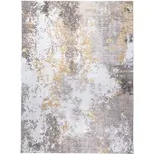 FRAAI Modern vloerkleed - Sarge Taupe/Geel - 80x150cm