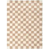 FRAAI Retro vloerkleed - Gambit Beige/Wit - 80x150cm