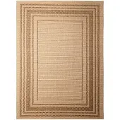 FRAAI Jute buitenkleed - Mavi Border Creme/Bruin - 120x170cm