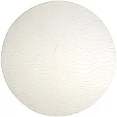 FRAAI Rond Scandinavisch vloerkleed - Charm Waves Wit - Ø 160cm