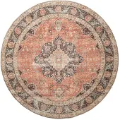 FRAAI Rond binnen- en buitenkleed - Kairo Medaillon Terracotta - Ø 160cm