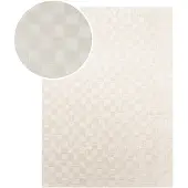 FRAAI Japandi vloerkleed - Yori Checkerboard Creme - 140x200cm