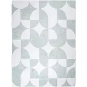 FRAAI Abstract buitenkleed - Groovy Tiles Groen - 80x150cm