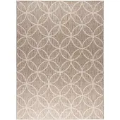 FRAAI Geometrisch buitenkleed - Faro Ripple Beige - 120x170 cm