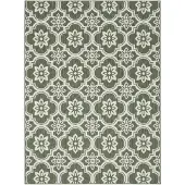 FRAAI Buitenkleed - Rio Flower Groen - 80x150cm