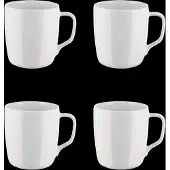 Alessi Mok Itsumo White Porcelain 300 ml (Set van 4)