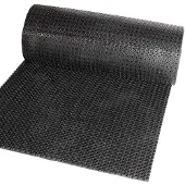 ANRO Rubberen Deurmat Zwart 50x100cm – Ringmat Honingraatmat Antislip Buiten Rubbermat Schoonloopmat