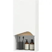 HOMCOM Wandkast-Spaanplaat-30L x 17B x 67H cm-Wit