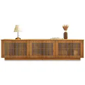 Idimex Lowboard OLE 175 cm van massief hout – eiken afwerking