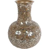 Coppens Vaas Nea goud mozaiek metaal 26x26x36cm |