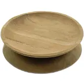 Van der leeden Bord Teakhout Naturel Massief Ø 30 cm