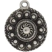 Zeeuws Meisje - platte Zeeuwse knop, kleine 2 cm doorsnede