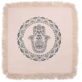 Ancient Wisdom 4 x Hamsa Mandala Cushion - 60x60cm - green