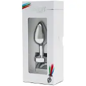 RIMBA TOYS - RVS Buttplug Met LED-Verlichting Pisa - Zilver
