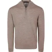 Profuomo Ppxj30025d pullover half zip brown