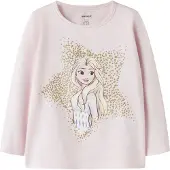 Name it Shirt 'NMFSOMA FROZEN' lichtbeige / goud / pastelroze / wit