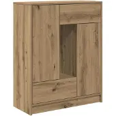 vidaXL Dressoir met lades en deuren, Artisan-eikenhout, 73x31x90 cm
