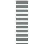 vidaXL Zebra rolgordijn 40x100 cm stofbreedte 35,9 cm donkergrijs