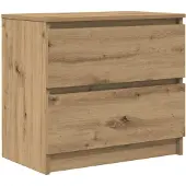 vidaXL Tv-meubel 60x35x54 cm bewerkt hout artisanaal eikenkleur