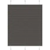 vidaXL Plissé rolgordijn 105x150cm stofbreedte 104,4cm polyester zwart