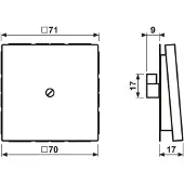 JUNG AL 2990 A AN - Anthraciet - Aluminium - - 1 stuk