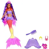 Barbie "Zeemeerminnenkracht" Brooklyn pop (met paars haar) met accessoires