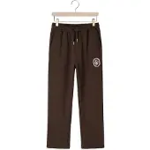 Vingino relaxed fit joggingbroek met logo - donkerbruin Jongens Sweat Logo - maat 128