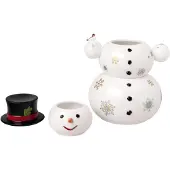 Villeroy & Boch Christmas Toy's Memory sneeuwpop pot 4 delen Wit