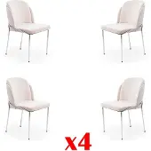 AEA Stuhl 4X Stühle Gruppe Garnitur Esszimmer Sessel italienischer Stil Luxus Möbel