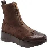 Hispanitas Dames Bruine Montana leren laarzen (36), Leer, 3 tot 5 cm, Ritssluiting, Casual HI265104