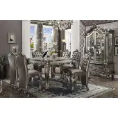 AEA Esstisch 6 x Stühlen Esszimmer Set Essgruppe Holz Tisch 7tlg. Gruppe Garnitur