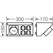 Hensel Mi CB 16 20001088 CEE-stroomverdeler 400 V