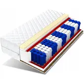 ŚpijZdrowo Syrius Pocketvering Matras 100x200 cm - 9 Zones, Kokos & Latex